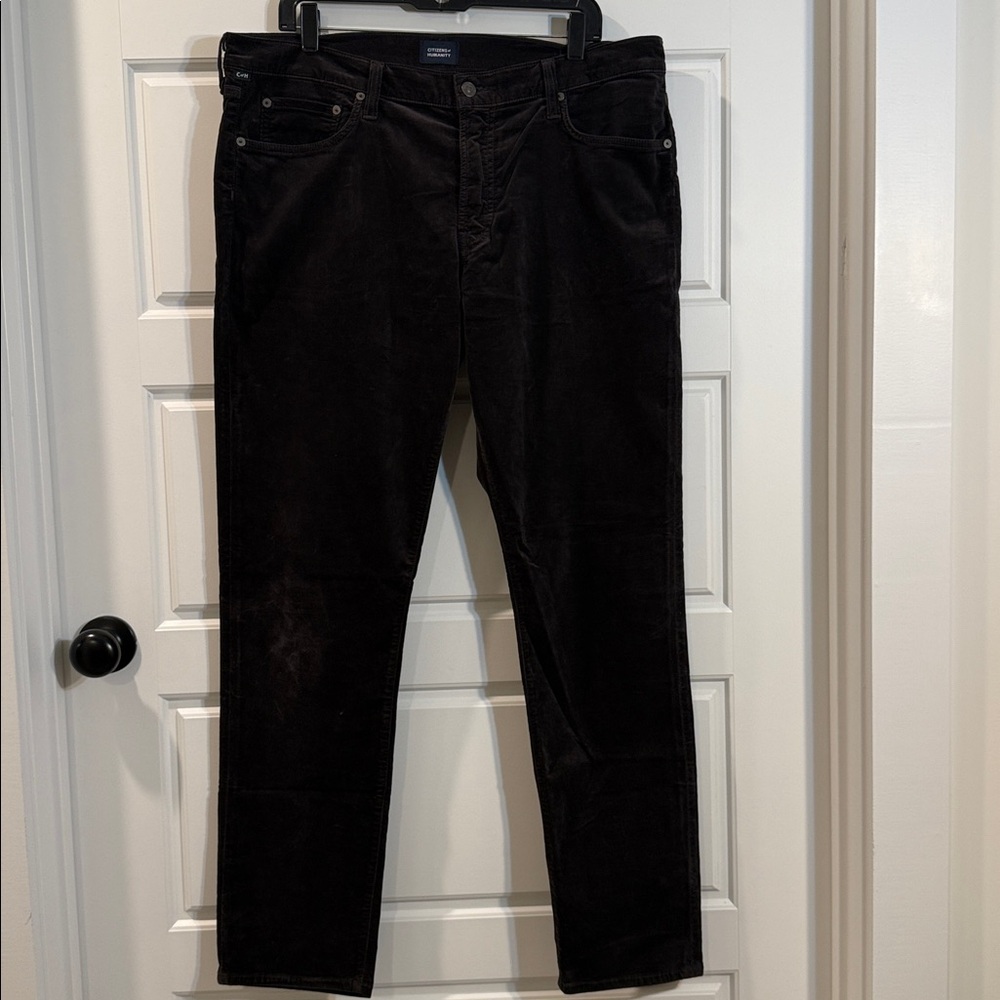 Citizens of Humanity London Velvet Jeans Men’s Slim Tapered black 36